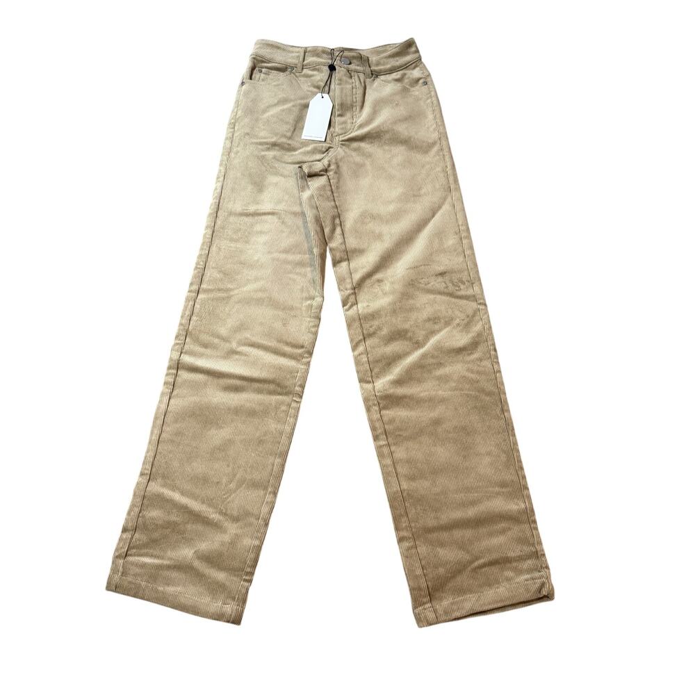 2/$30 NEW Universal Standard‎ Size 0 High Rise Straight
Corduroy Pants Khaki Tan